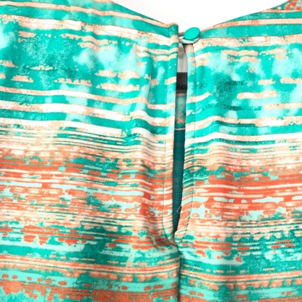 Lush Patterned Sleveless Flowy Tank Dress - Picture 6 of 7